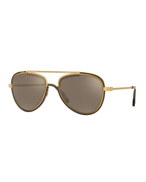 versace men's metal aviator sunglasses|Versace aviator sunglasses women new.